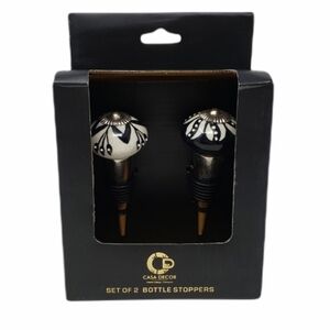 CASA DECOR ceramic wine bottle stoppers set